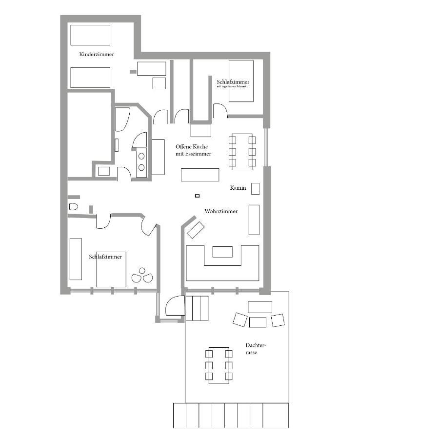 Helle, Offene Dachgeschosswohnung Mit Terrasse Oberloisdorf